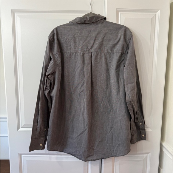 Chaps Polo Ralph Lauren Gray Button Up Long Sleeve Shirt Size Large Men’s - Picture 4 of 4